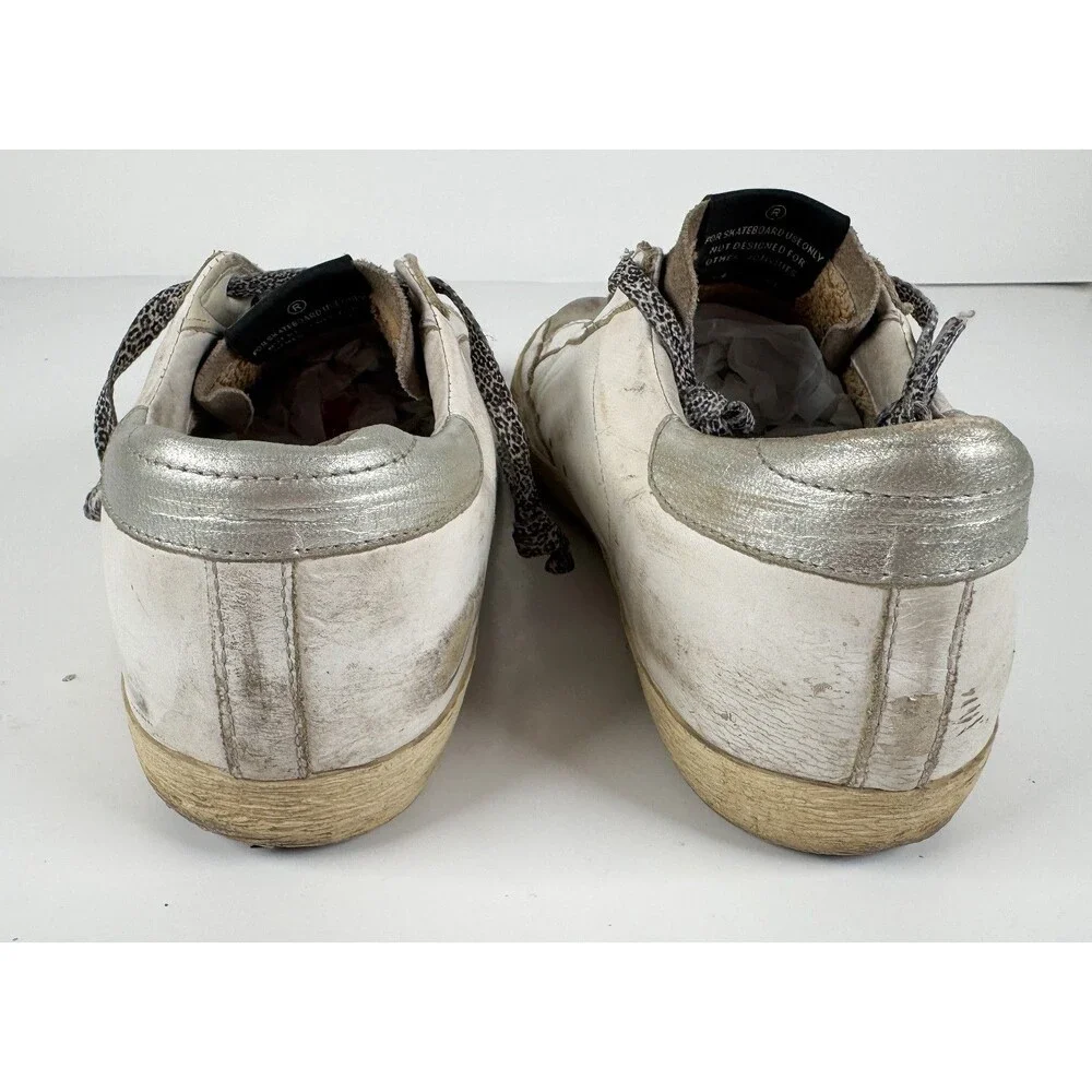 Golden Goose White & Gray Superstar Private EDT Women's Sneaker EU 39 US 9
